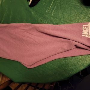 pink crop sweatpants
